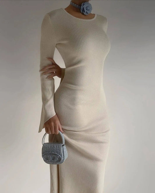 Elegant Long Sleeve Vestido for Women, Perfect for Club Outfits