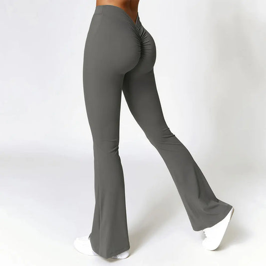 Women Flare Pants Sport Seamless Leggings